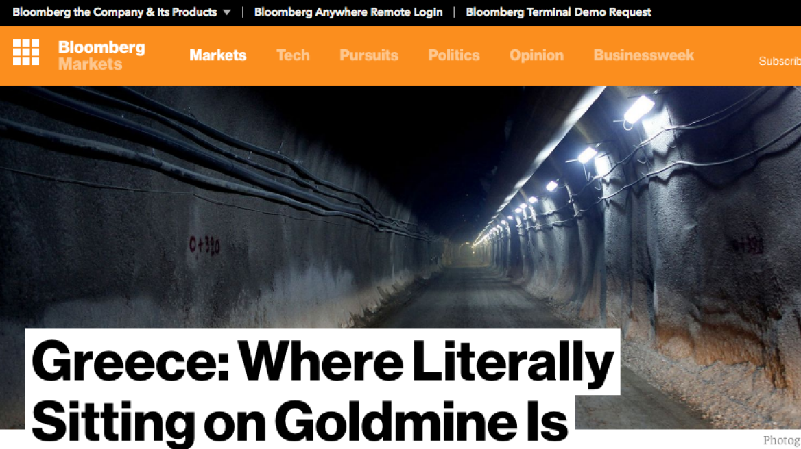 Bloomberg: Greece: Where Literally Sitting on Goldmine Is Not Enough to Make Money